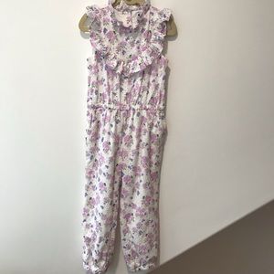 Janie and Jack Little Girl Eyelet Floral Romper